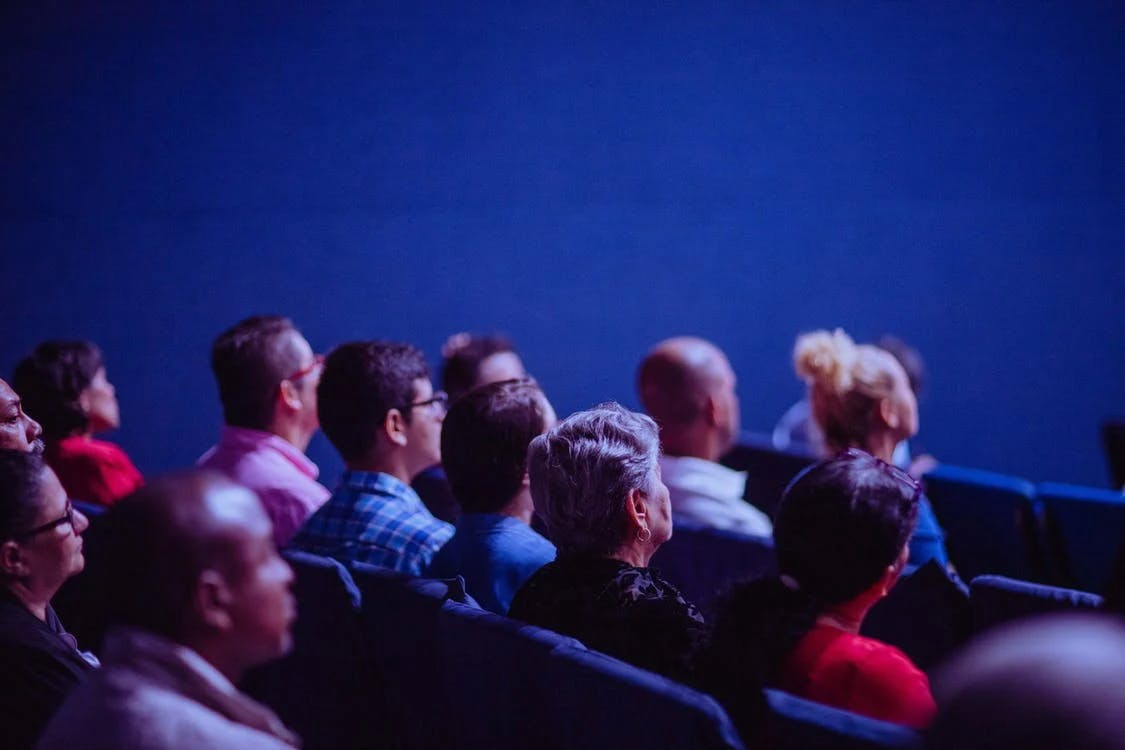 People watching a presentation