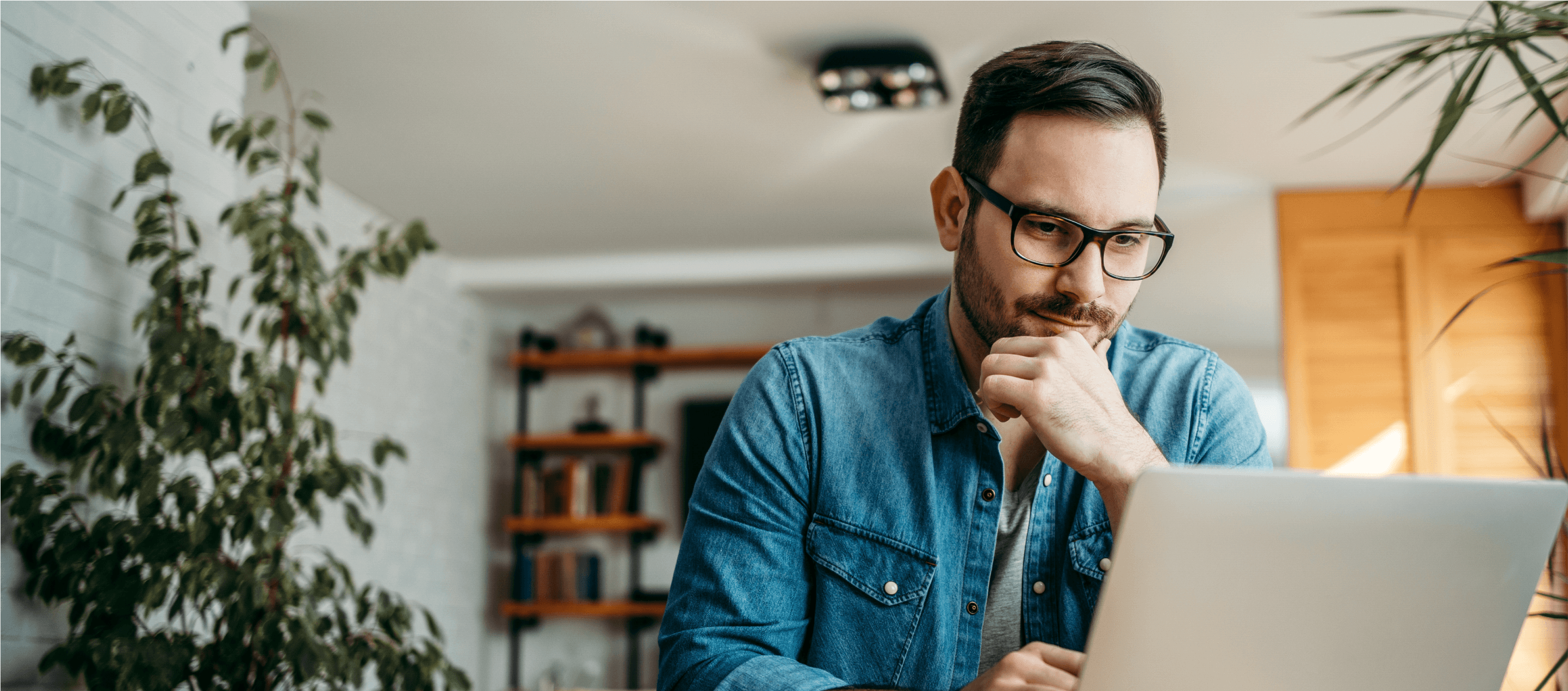 Man at laptop