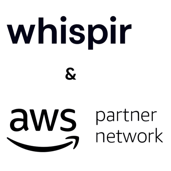 Whispir, AWS and Competency logos 